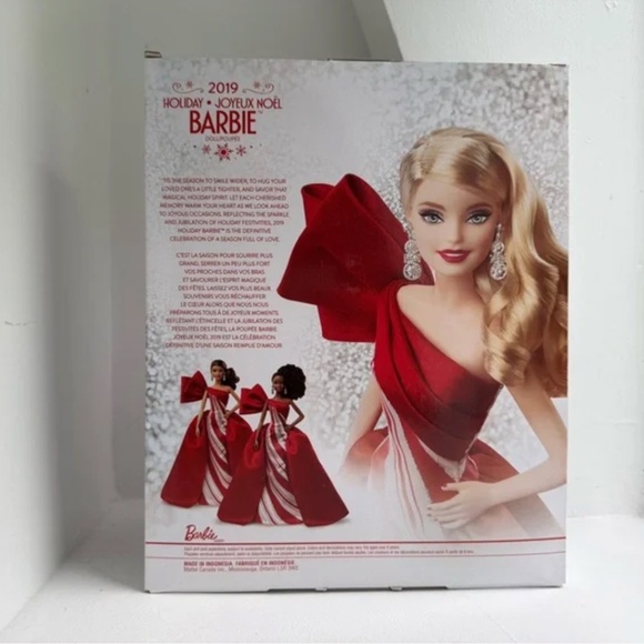 Holiday Barbie 2019 Christmas - New in box, Red and White Elegance - Picture 2 of 4